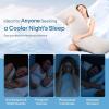 imageZonLi Cooling Body Pillow for Adults Long Pillow for Bed Firm Body Pillow for Side Sleeper Memory Foam Full Length Body Pillows Large 20x54 inch StripeGray