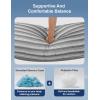 imageZonLi Cooling Body Pillow for Adults Long Pillow for Bed Firm Body Pillow for Side Sleeper Memory Foam Full Length Body Pillows Large 20x54 inch StripeStripe