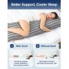 imageZonLi Cooling Body Pillow for Adults Long Pillow for Bed Firm Body Pillow for Side Sleeper Memory Foam Full Length Body Pillows Large 20x54 inch StripeStripe