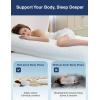 imageZonLi Memory Foam Body Pillow for Adults Long Pillow for Bed Firm Body Pillow for Side Sleeper Elegant Quilted Full Length Body Pillows Large 20x54 inch WhiteWhite