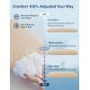imageZonLi Memory Foam Body Pillow for Adults Long Pillow for Bed Firm Body Pillow for Side Sleeper Elegant Quilted Full Length Body Pillows Large 20x54 inch WhiteKhaki