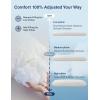 imageZonLi Memory Foam Body Pillow for Adults Long Pillow for Bed Firm Body Pillow for Side Sleeper Elegant Quilted Full Length Body Pillows Large 20x54 inch WhiteWhite