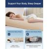 imageZonLi Memory Foam Body Pillow for Adults Long Pillow for Bed Firm Body Pillow for Side Sleeper Elegant Quilted Full Length Body Pillows Large 20x54 inch WhiteKhaki