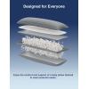 imageZonLi Memory Foam Body Pillow for Adults Long Pillow for Bed Firm Body Pillow for Side Sleeper Elegant Quilted Full Length Body Pillows Large 20x54 inch WhiteGrey