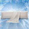 imageZonLi Cooling Body Pillow for Adults Long Pillow for Bed Firm Body Pillow for Side Sleeper Memory Foam Full Length Body Pillows Large 20x54 inch StripeGray