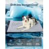 imageZonLi Dog Cooling Mat 20quot x 16quotSmall Waterproof Cooling Pad for Cats ampamp Rabbits Portable ampamp Durable Pet Mat for Crate Trunk Camping Outdoors Machine Washable Ice GreenTidal Blue