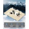 imageZonLi Dog Cooling Mat 20quot x 16quotSmall Waterproof Cooling Pad for Cats ampamp Rabbits Portable ampamp Durable Pet Mat for Crate Trunk Camping Outdoors Machine Washable Ice GreenGlacier Pink