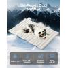 imageZonLi Dog Cooling Mat 20quot x 16quotSmall Waterproof Cooling Pad for Cats ampamp Rabbits Portable ampamp Durable Pet Mat for Crate Trunk Camping Outdoors Machine Washable Ice GreenArctic Grey