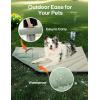 imageZonLi Dog Cooling Mat 20quot x 16quotSmall Waterproof Cooling Pad for Cats ampamp Rabbits Portable ampamp Durable Pet Mat for Crate Trunk Camping Outdoors Machine Washable Ice GreenIce Green