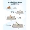 imageZonLi Dog Cooling Mat 20quot x 16quotSmall Waterproof Cooling Pad for Cats ampamp Rabbits Portable ampamp Durable Pet Mat for Crate Trunk Camping Outdoors Machine Washable Ice GreenPebble Grey