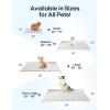 imageZonLi Dog Cooling Mat 20quot x 16quotSmall Waterproof Cooling Pad for Cats ampamp Rabbits Portable ampamp Durable Pet Mat for Crate Trunk Camping Outdoors Machine Washable Ice GreenArctic Grey