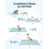 imageZonLi Dog Cooling Mat 20quot x 16quotSmall Waterproof Cooling Pad for Cats ampamp Rabbits Portable ampamp Durable Pet Mat for Crate Trunk Camping Outdoors Machine Washable Ice GreenPolar Blue