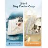 imageZonLi Dog Cooling Mat 20quot x 16quotSmall Waterproof Cooling Pad for Cats ampamp Rabbits Portable ampamp Durable Pet Mat for Crate Trunk Camping Outdoors Machine Washable Ice GreenArctic Grey