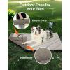 imageZonLi Dog Cooling Mat 20quot x 16quotSmall Waterproof Cooling Pad for Cats ampamp Rabbits Portable ampamp Durable Pet Mat for Crate Trunk Camping Outdoors Machine Washable Ice GreenPebble Grey