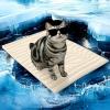 imageZonLi Dog Cooling Mat 20quot x 16quotSmall Waterproof Cooling Pad for Cats ampamp Rabbits Portable ampamp Durable Pet Mat for Crate Trunk Camping Outdoors Machine Washable Ice GreenGlacier Pink