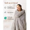 imageZonLi Heated Blanket Portable Battery Operated Blanket 10000mAh Large 50quotx60quot Cordless Rechargeable Electric Throw for Adults Camping Car Travel ampamp Home UseGrey