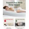 imageZonLi Memory Foam Body Pillow for Adults with Removable PillowcaseLong Pillow for Bed Ideal for Side Sleepers20x54 inchesDark GreyNavy Blue Set