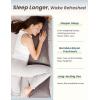 imageZonLi Weighted Body Pillow 41quot x 10quot 65lbsQuilted Glass Beads Body Pillows for Adults Weighted Pillow for Deep SleepersFull Body Pillow for Side SleepersMemory Foam Pillow with Removable CoverGrey