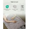 imageZonLi Weighted Lap Blanket 3lbs for Meditation Yoga Napping Sleeping and Travel Cotton Weighted Blanket for Adults Skin Friendly ampamp Machine Washable 29x24 inches Light GrayGray