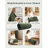 imageZonLi Weighted Lap Blanket 3lbs for Meditation Yoga Napping Sleeping and Travel Cotton Weighted Blanket for Adults Skin Friendly ampamp Machine Washable 29x24 inches Light GrayGreen