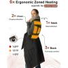 imageZonli Heated Blanket Battery Operated for Outdoor Use  Fashionable Cordless Portable Electric Blanket with Rechargeable 10000mAh Battery  Wearable Heated Vest for WomenBlackJet Black