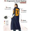 imageZonli Heated Blanket Battery Operated for Outdoor Use  Fashionable Cordless Portable Electric Blanket with Rechargeable 10000mAh Battery  Wearable Heated Vest for WomenBlackLight Dusk
