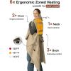 imageZonli Heated Blanket Battery Operated for Outdoor Use  Fashionable Cordless Portable Electric Blanket with Rechargeable 10000mAh Battery  Wearable Heated Vest for WomenBlackTan