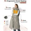 imageZonli Heated Blanket Battery Operated for Outdoor Use  Fashionable Cordless Portable Electric Blanket with Rechargeable 10000mAh Battery  Wearable Heated Vest for WomenBlackGray
