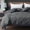 imageZonLi Duvet Cover for Weighted Blanket Grey 60 x 80 Breathable Soft Duvet Cover Queen Size Removable Cooling Comforter Cover for All SeasonDark Grey