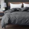 imageZonLi Duvet Cover for Weighted Blanket Grey 60 x 80 Breathable Soft Duvet Cover Queen Size Removable Cooling Comforter Cover for All SeasonDark Grey