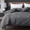 imageZonLi Duvet Cover for Weighted Blanket Grey 60 x 80 Breathable Soft Duvet Cover Queen Size Removable Cooling Comforter Cover for All SeasonGrey