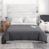 imageZonLi Duvet Cover for Weighted Blanket Grey 60 x 80 Breathable Soft Duvet Cover Queen Size Removable Cooling Comforter Cover for All SeasonGrey