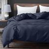 imageZonLi Duvet Cover for Weighted Blanket Grey 60 x 80 Breathable Soft Duvet Cover Queen Size Removable Cooling Comforter Cover for All SeasonNavy Blue