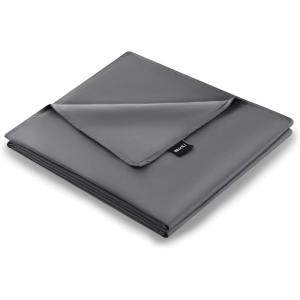 imageZonLi Duvet Cover for Weighted Blanket Grey 60 x 80 Breathable Soft Duvet Cover Queen Size Removable Cooling Comforter Cover for All SeasonGrey