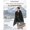 imageZonLi ZWalk Battery Operated Heated BlanketRechargeable 12v Portable Heated Blanket with 3 Heating LevelsIncludes 20000mAh Power Bankfor CampingCarStadiumOutdoorsGreyBlack