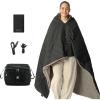 imageZonLi ZWalk Battery Operated Heated BlanketRechargeable 12v Portable Heated Blanket with 3 Heating LevelsIncludes 20000mAh Power Bankfor CampingCarStadiumOutdoorsGreyBlack
