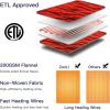 imageZonLi Heated Blanket Electric 72quot84quot Full Size Soft Fleece Electric Blanket Whole Body 6 Hour Auto Off ampamp 4 Heating Levels Fast Heating ETL Certification Machine Washable Great Gift Red