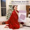 imageZonLi Heated Blanket Electric 72quot84quot Full Size Soft Fleece Electric Blanket Whole Body 6 Hour Auto Off ampamp 4 Heating Levels Fast Heating ETL Certification Machine Washable Great Gift Red