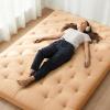 image:imageZonLi Japanese Floor Futon Mattress Queen Size 80x 60 100 Cotton Cover 4 Thicken Tatami Mattress Foldable Sleeping Pad Portable Dormitory Tatami Mat Roll Up Floor Lounger Bed for AdultBurro