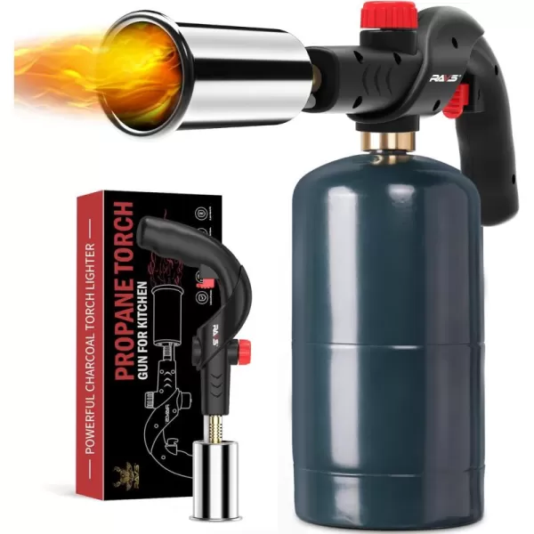 imageravs Propane Cooking Torch Adjustable Meat Searing Torch Powerful Fire Starter Torch Sous Vide Torch for Searing Bbq Creme Brulee Grill Torch Charcoal Starter Gifts for Men Fuel Not Included