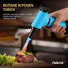 imageRAVS Butane Torch Kitchen Torch Lighter for Creme Brulee BBQ Desserts Food Torch for Cooking Baking DIY Soldering Culinary Torch with Adjustable Flame and Safety Lock Butane Not IncludedBlue