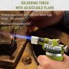 imageRAVS 2 Flame Mode Butane Torch Lighter Refillable Kitchen Torch with Adjustable Flame and Safety Buckle Yellow Jewelry Torch for Welding Resin Art Industrial Butane Fuel not IncludeRBT018G