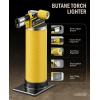 imageRAVS 2 Flame Mode Butane Torch Lighter Refillable Kitchen Torch with Adjustable Flame and Safety Buckle Yellow Jewelry Torch for Welding Resin Art Industrial Butane Fuel not IncludeRBT018Y