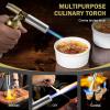 imageRAVS 2 Flame Mode Butane Torch Lighter Refillable Kitchen Torch with Adjustable Flame and Safety Buckle Yellow Jewelry Torch for Welding Resin Art Industrial Butane Fuel not IncludeRBT076A