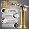 imageRAVS Butane Torch Lighter Refillable Kitchen Torch for Creme Brulee with Adjustable Flame Copper Torch for Jewelry Making with Pinpoint Flame Copper Soldering Torches for Resin Art Craft