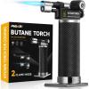 imageRAVS 2 Flame Mode Butane Torch Lighter Refillable Kitchen Torch with Adjustable Flame and Safety Buckle Yellow Jewelry Torch for Welding Resin Art Industrial Butane Fuel not IncludeRBT018