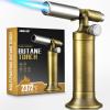 imageRAVS 2 Flame Mode Butane Torch Lighter Refillable Kitchen Torch with Adjustable Flame and Safety Buckle Yellow Jewelry Torch for Welding Resin Art Industrial Butane Fuel not IncludeRBT076A