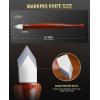 imageravs Double Bevel Striking Marking Knife Woodworking and Leather Sheath Premium Rosewood Handle Scribing Knife with High Carbon Steel Blade for All Sorts of WoodSilver