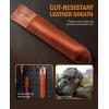 imageravs Double Bevel Striking Marking Knife Woodworking and Leather Sheath Premium Rosewood Handle Scribing Knife with High Carbon Steel Blade for All Sorts of WoodBlack