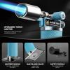 imageRAVS Butane Torch Lighter Refillable Cooking Torch with Safety Lock and Adjustable Flame Creme Brulee Torch for Baking BBQ White Mini Torch for Cooking Gifts for Women Butane Gas Not IncludedGlacier Blue